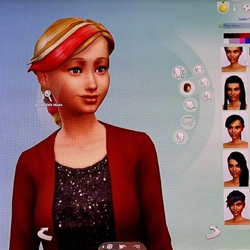 Причёски и мелирование волос в The Sims 4