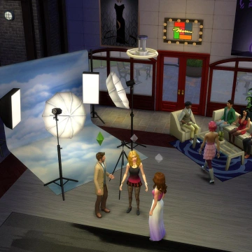 Салон фотографий в The Sims 4: «На работу!»