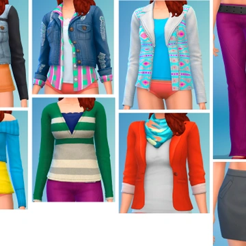 Одежда, прически и объекты каталога The Sims 4 «Классная кухня»