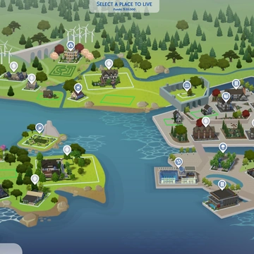 Новый вид карт в The Sims 4