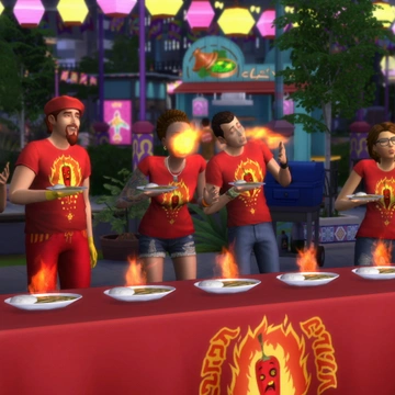 Насладитесь блюдами на фестивале специй в «The Sims 4 Жизнь в городе»