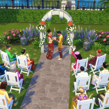 Устройте идеальную свадьбу в центральном парке из дополнения «The Sims 4 Жизнь в городе»