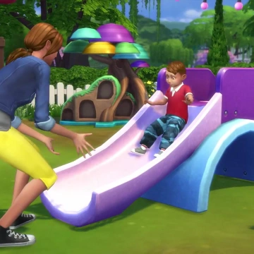 Официальный участок и семья из «The Sims 4: Детские вещи»