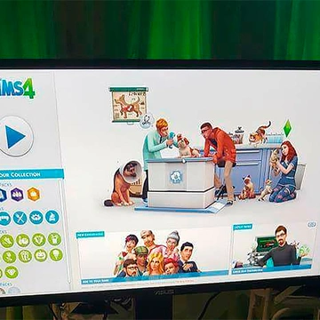 Главный экран «The Sims 4: Кошки и собаки»