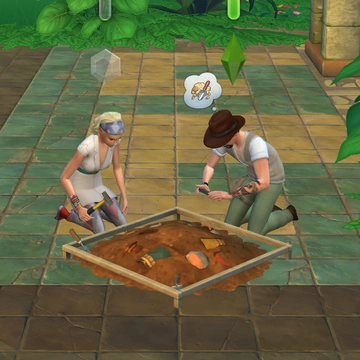 Навык археологии в «The Sims 4: Приключения в джунглях»