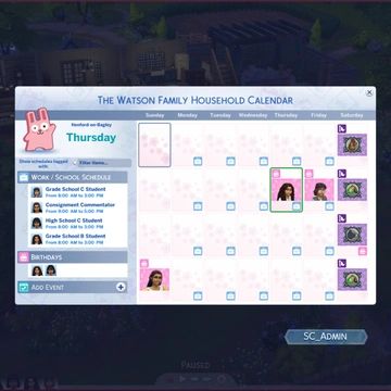 Улучшенный календарь будет добавлен в базовую версию игры The Sims 4