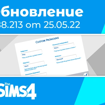 Обновление 1.88.213: настраиваемые местоимения