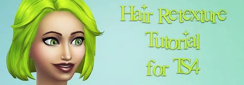 Урок: создание ретекстуры волос для The Sims 4