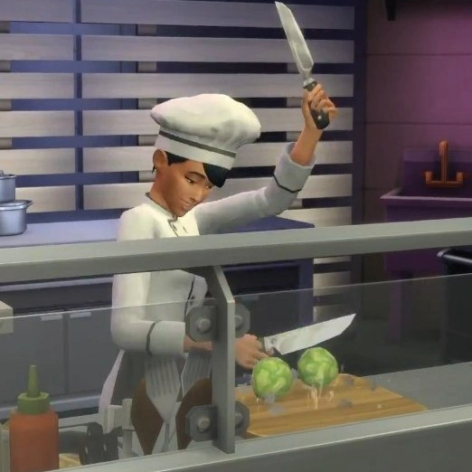О работе шеф-поваром в The Sims 4 «В ресторане»