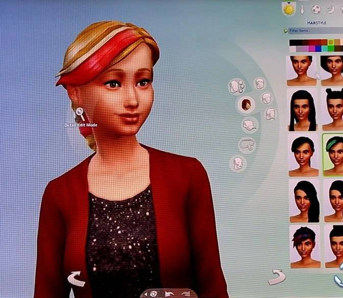 Причёски и мелирование волос в The Sims 4