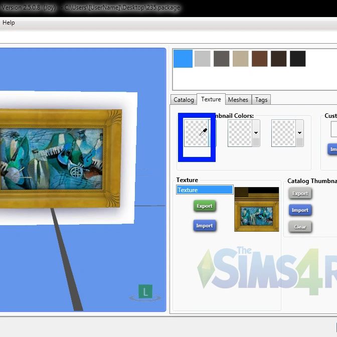 Руководсво по подбору цвета Sims 4 Studio для миниатюр