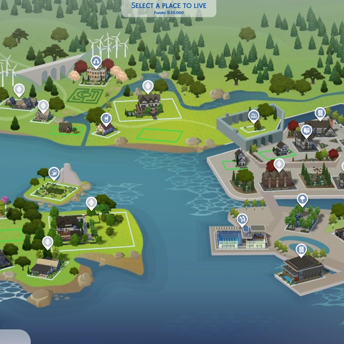 Новый вид карт в The Sims 4