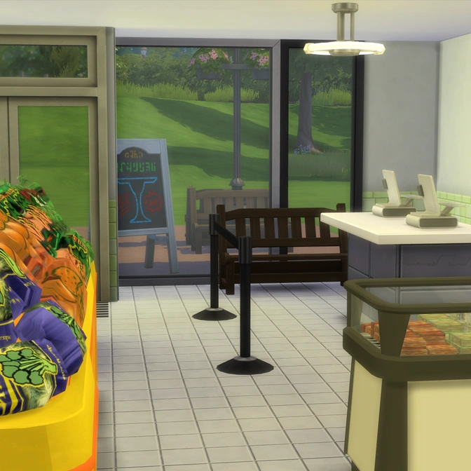 Мод: Продуктовый магазин для The Sims 4