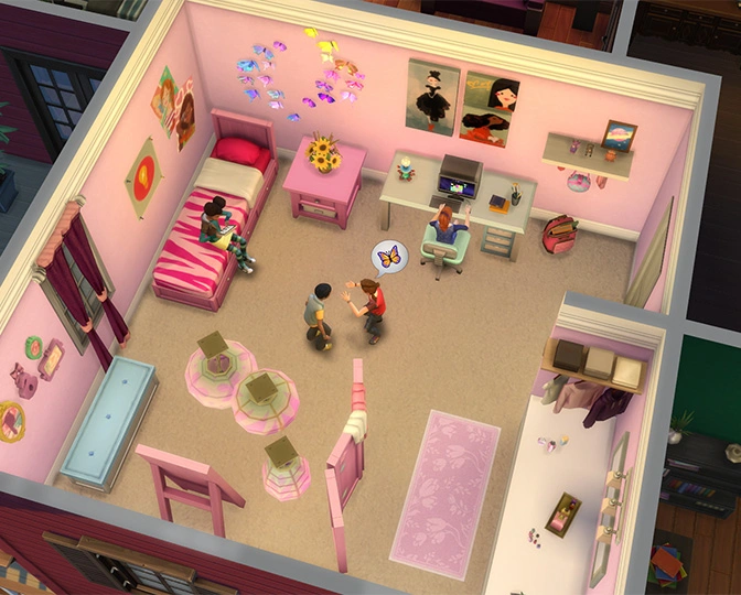 The Sims 4 «Детская комната» — официальные участки и семьи