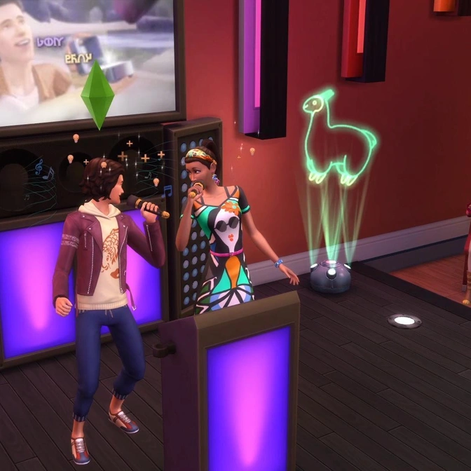 Пойте от души в караоке из «The Sims 4 Жизнь в городе»