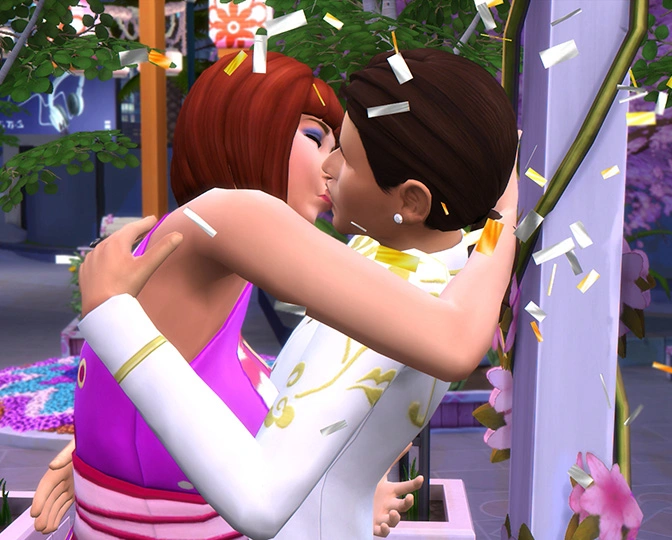 Найди истинную любовь на Фестивале романтики в The Sims 4 «Жизнь в городе»