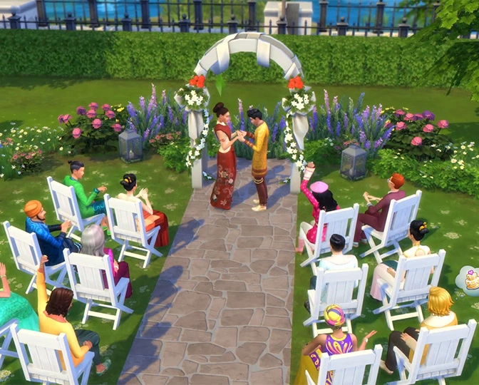 Устройте идеальную свадьбу в центральном парке из дополнения «The Sims 4 Жизнь в городе»