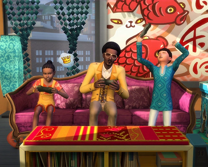 Играем: видеоигры и баскетбол в «The Sims 4 Жизнь в городе»
