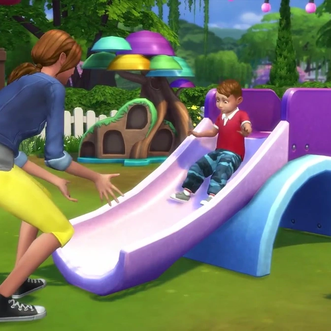 Официальный участок и семья из «The Sims 4: Детские вещи»
