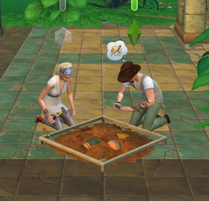 Навык археологии в «The Sims 4: Приключения в джунглях»