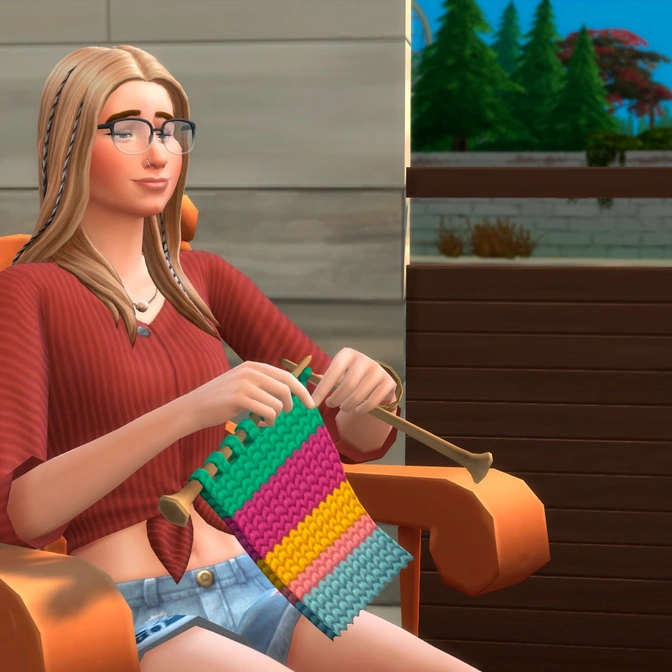 Навык вязания в «The Sims 4 Нарядные нитки»