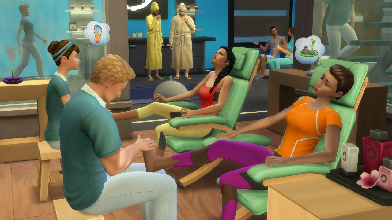 the sims 4 массаж
