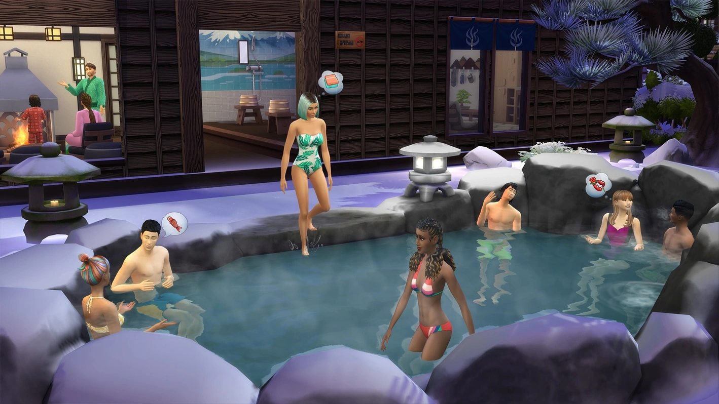 the sims 4 Снежные просторы скриншот 3