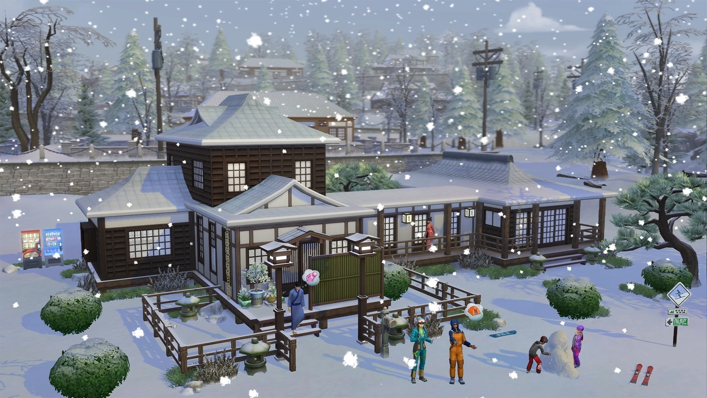 the sims 4 Снежные просторы скриншот 4