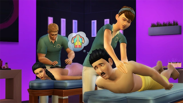 Массажный стол "Расслабон" the sims 4