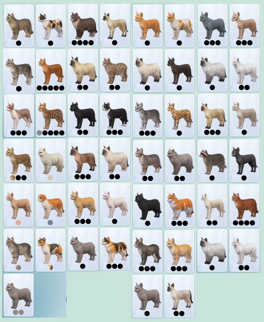 породы кошек симс 4